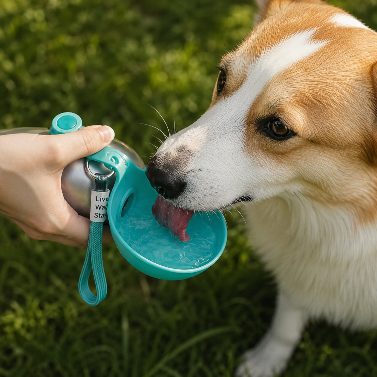 Botella de Agua Portable para Mascotas.